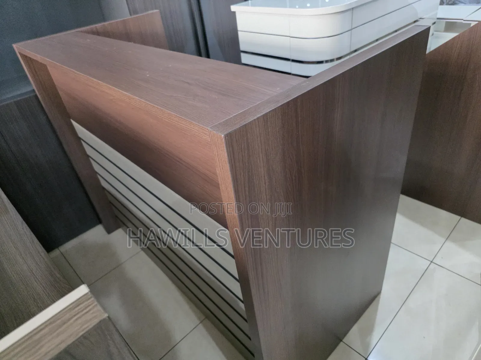 Wooden Office Reception Desk