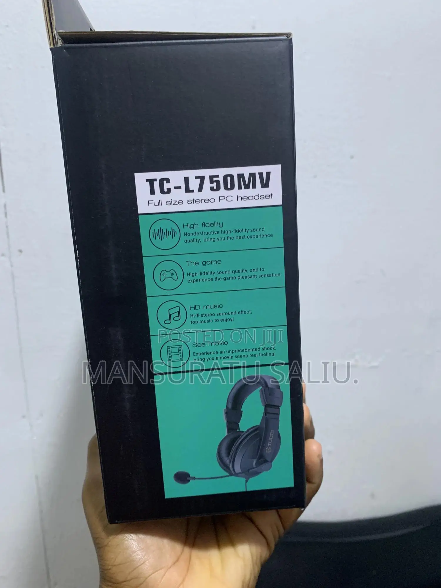 Tc- L750mv Full Size Stereo Pc Headset