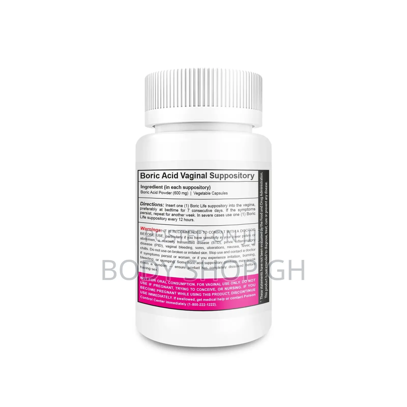 Nutrablast Boric Acid Suppositories - 100% Made in Usa