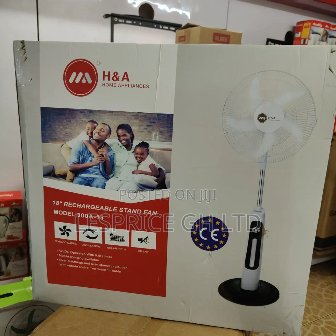 Buy a Sleek Rechargeable H a Standing Fan