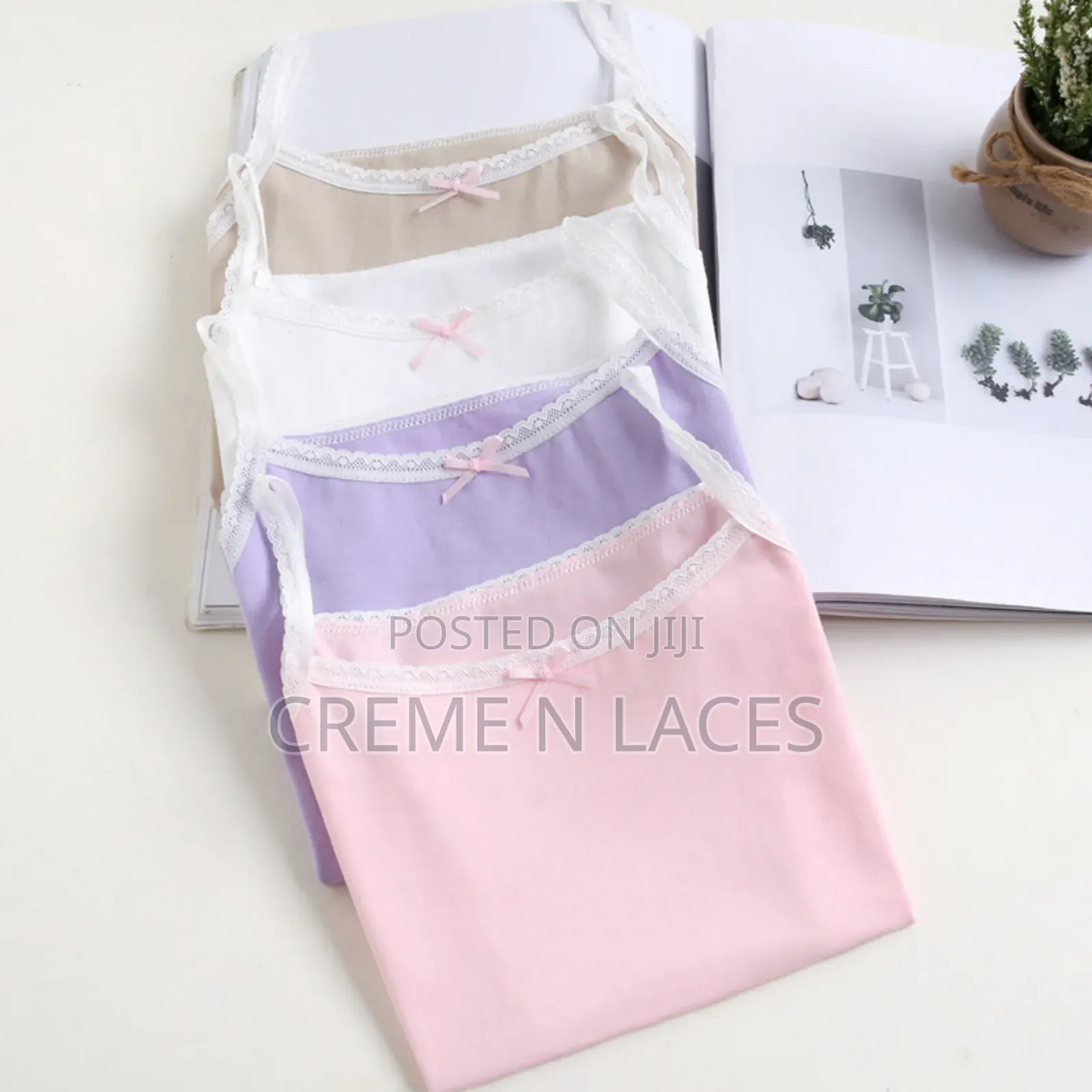 Cotton Vest Set for Girls - 3 Pieces