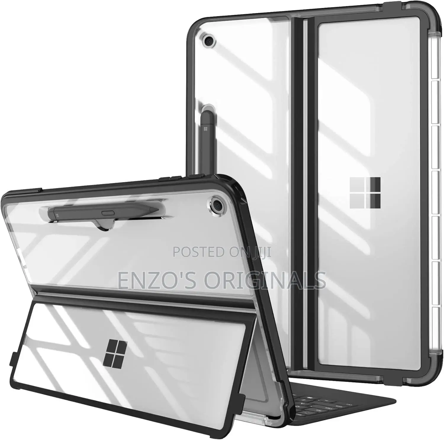 Microsoft Surface Pro 12 Case Sleek Clear With Pen Holder New Sealed