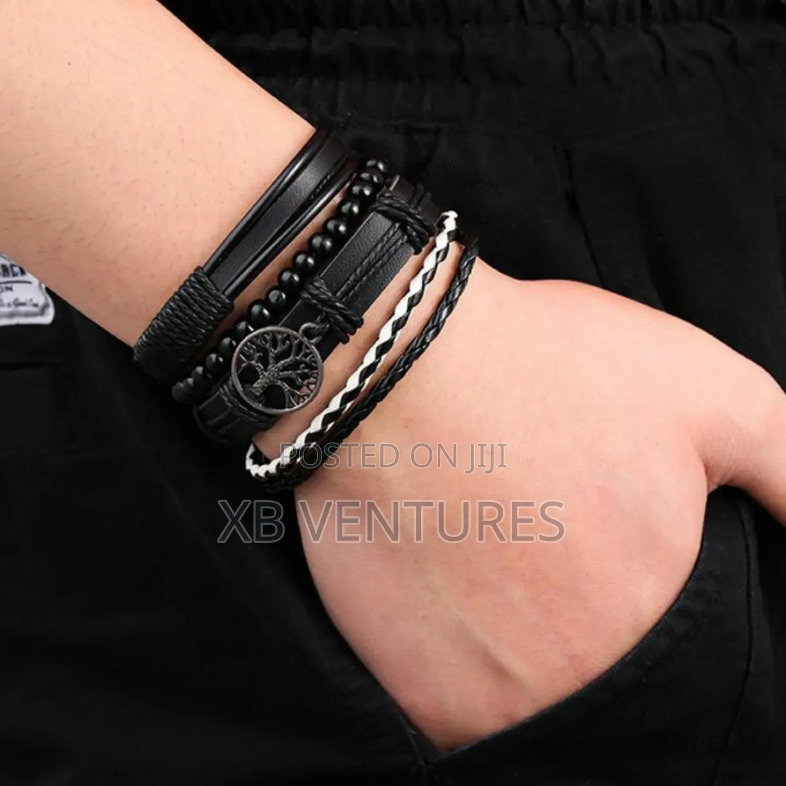 Elegant Luxury Analog Watch + Bracelet Gift Set for Men