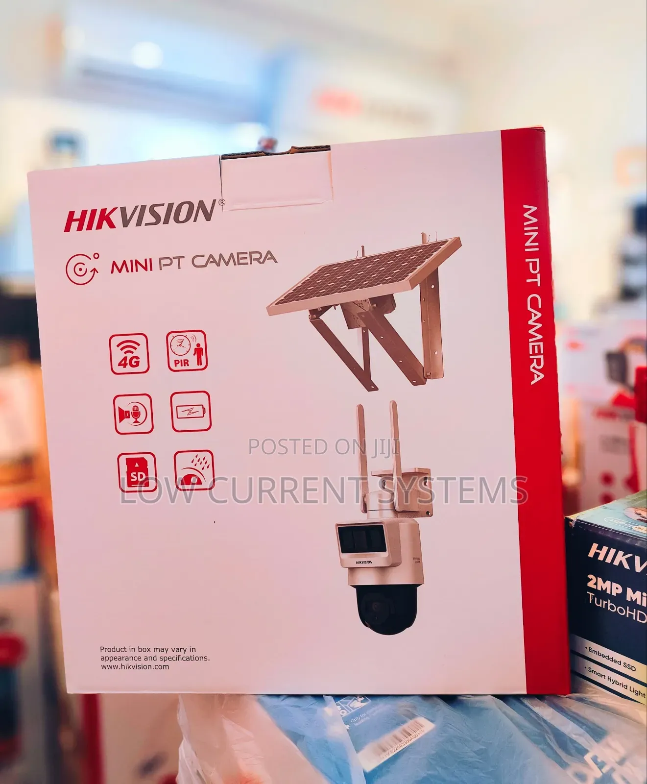 Hikvision 4mp Pt Solar Ip Camera 4g Sim Card Lte Mic Cctv Ip