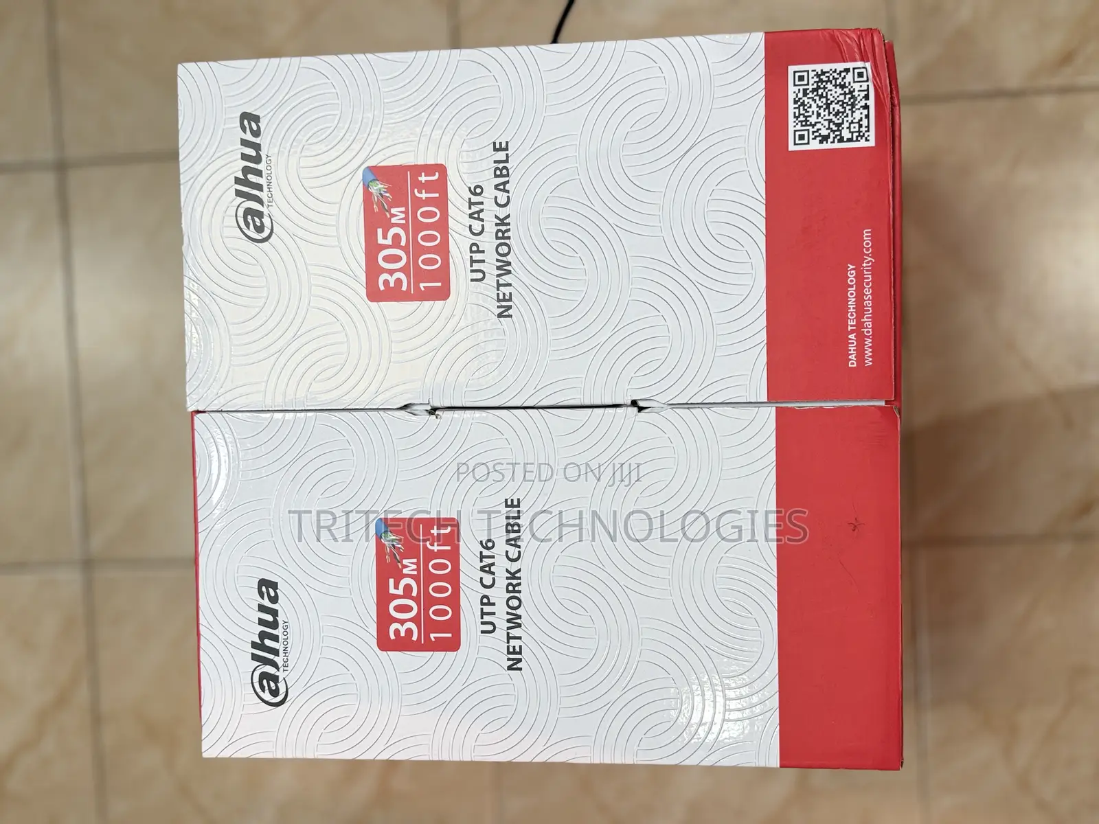 Dahua Cat6 Utp Cable Pure Copper White 305m Dh-Pfm920i-6un-C