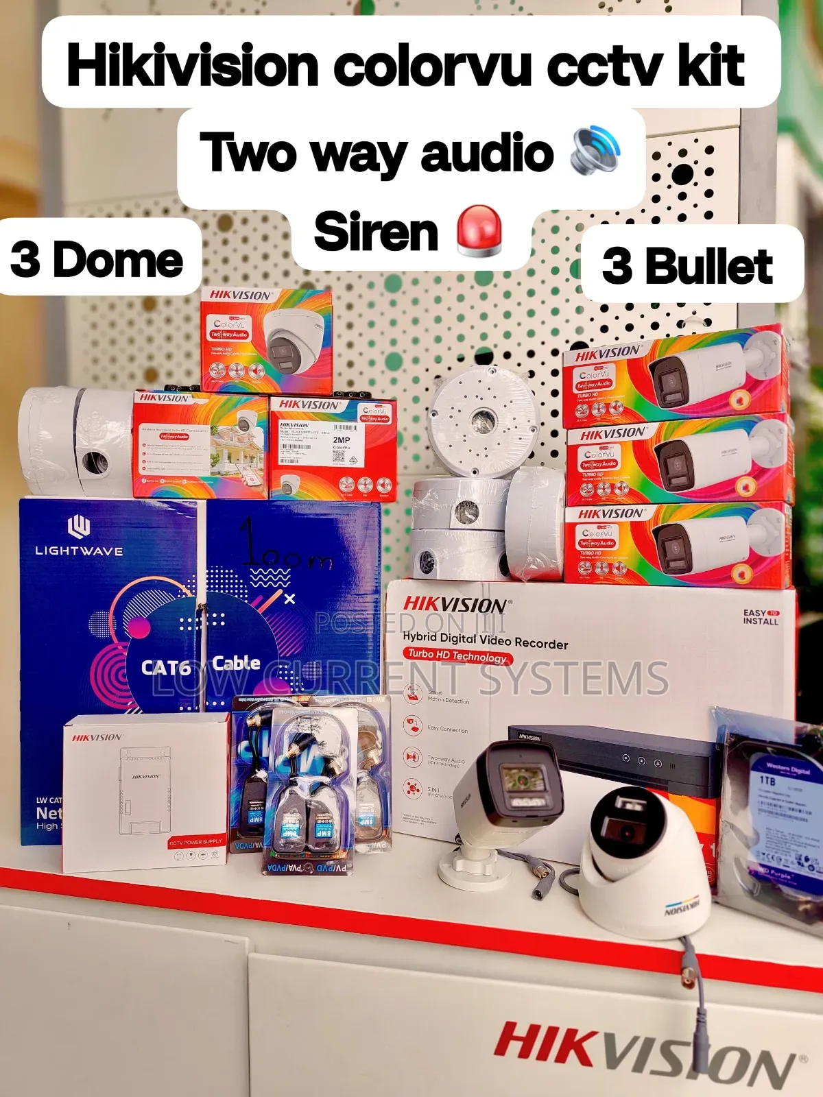 Hikvision 8channel Promo CCTV Kit Colorvu Two Ways Audio and Siren