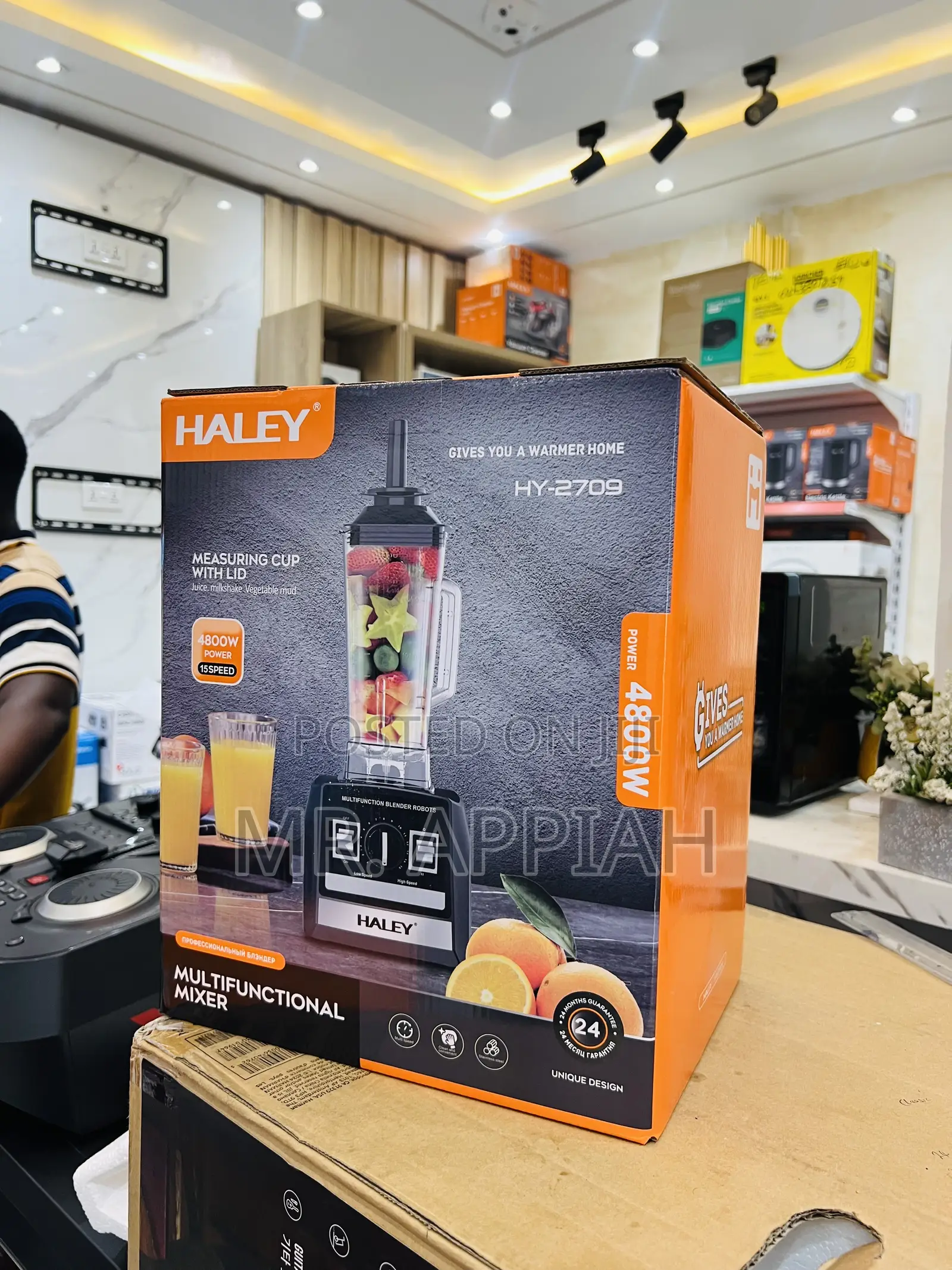 High Quality Haley-Hy-2709 4800watt Electric Blender 