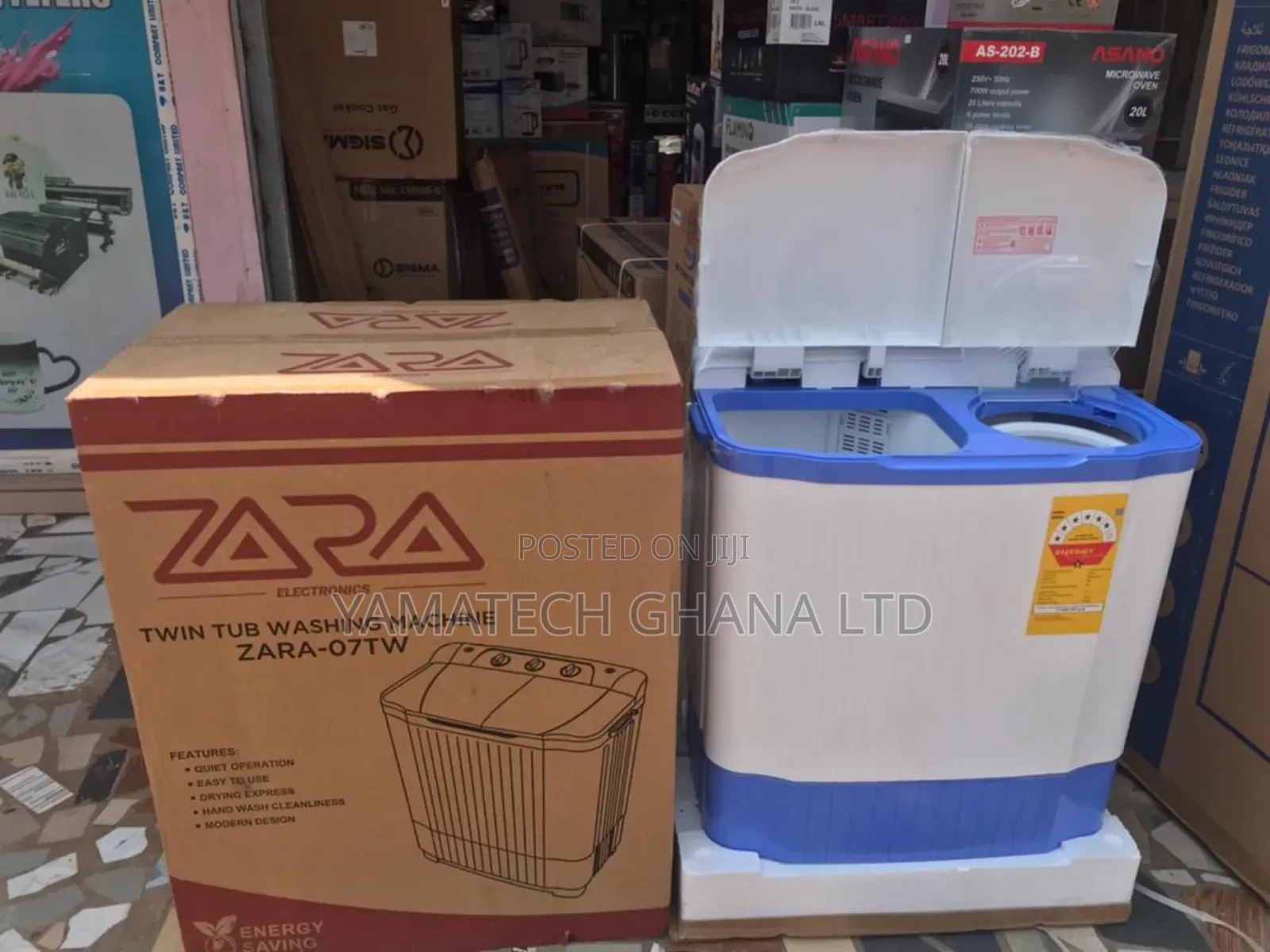 Quality Original Zara 7kg Twin Tub Semi-automatic Washing Machine
