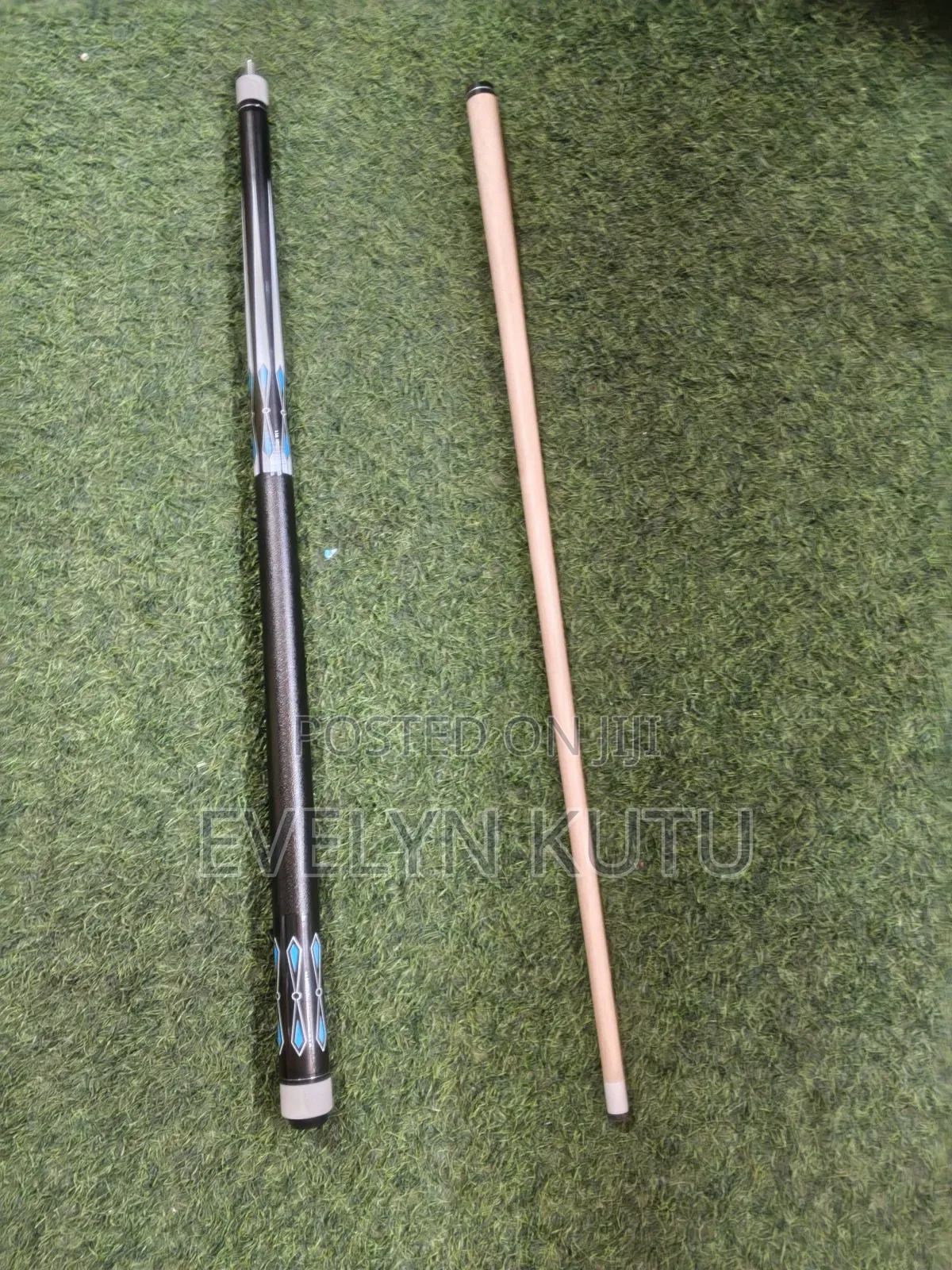 Black and Blue Snooker Stick