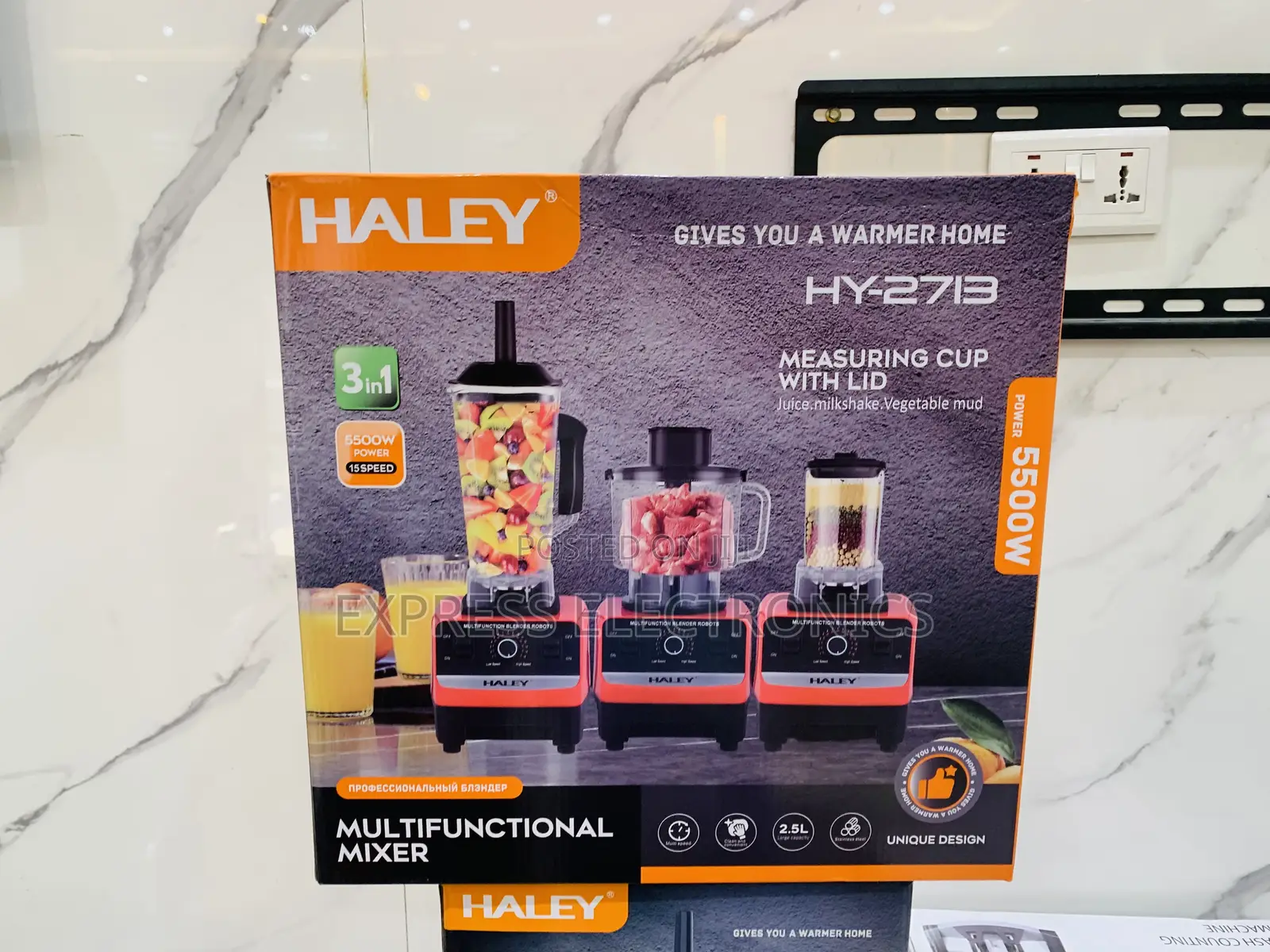 Best Buy for Less Haley-Hy-2713 Halley Blender 3 Jars 5500watt 15speed