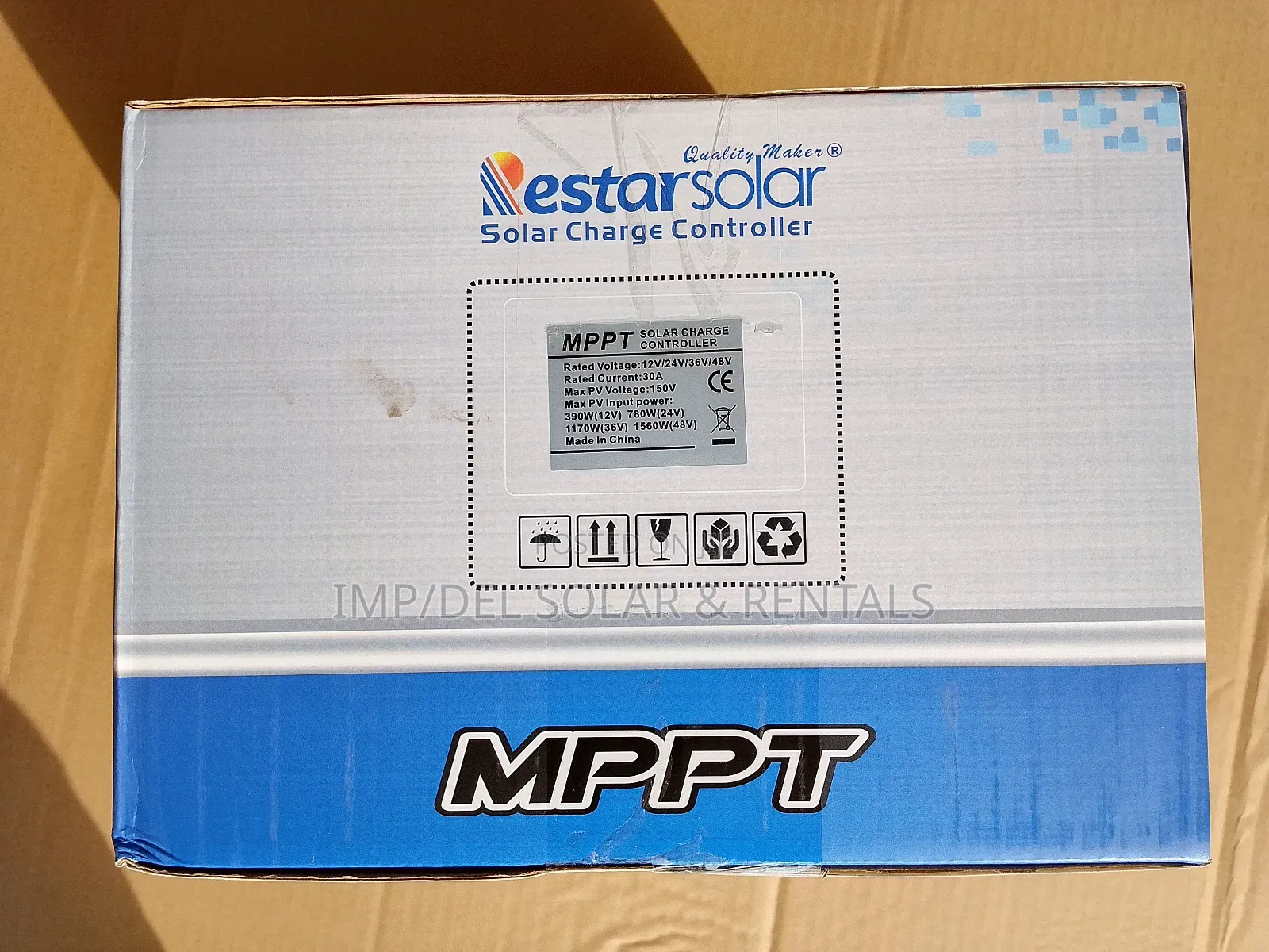 30a MPPT Solar Charge Controller 12v/24v/36v/48v