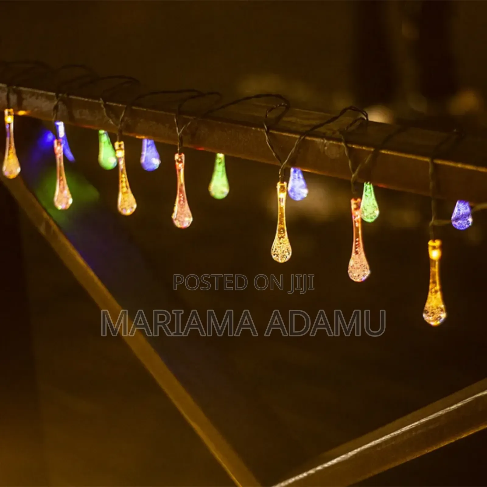Solar Water Drops String Lights