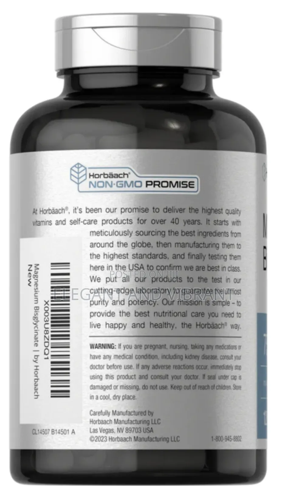 Magnesium Bisglycinate 750mg | 120 Capsules