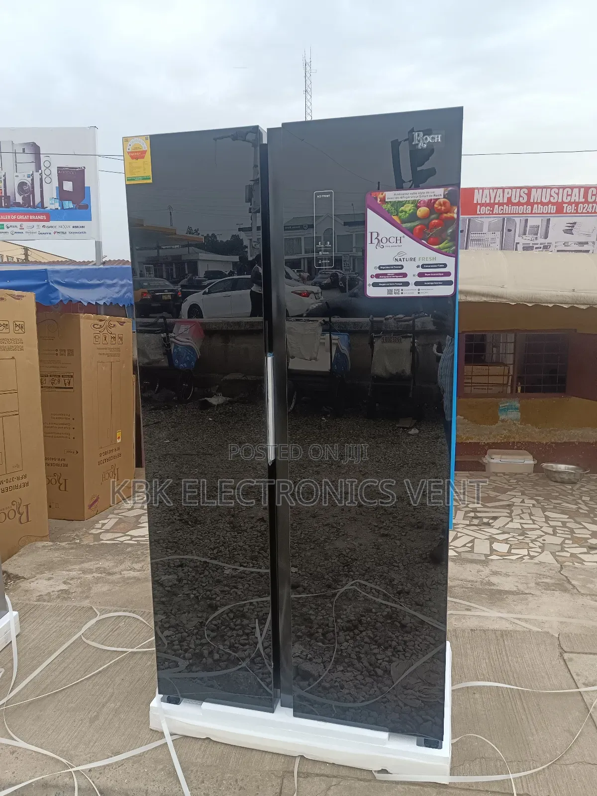 Roch 450liter Side/Side Premium Mirror Door Refrigerators