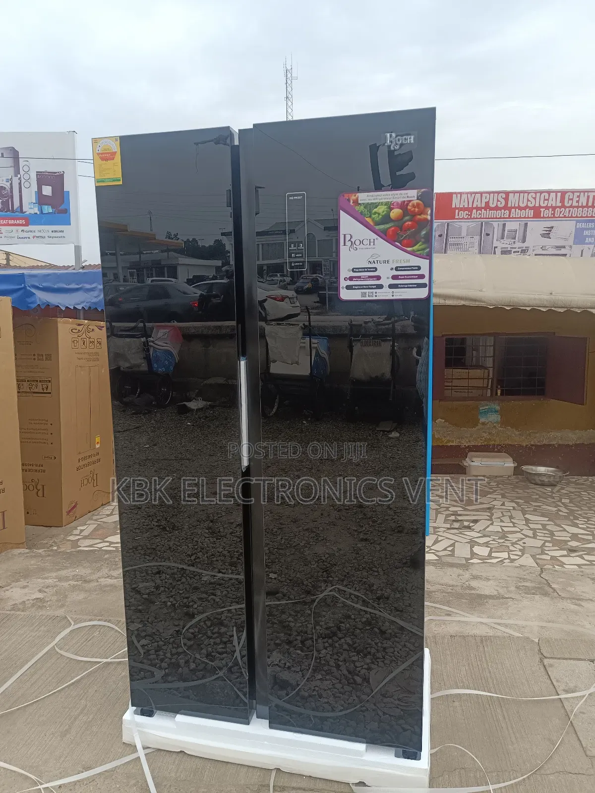 Roch 450liter Side/Side Premium Mirror Door Refrigerators