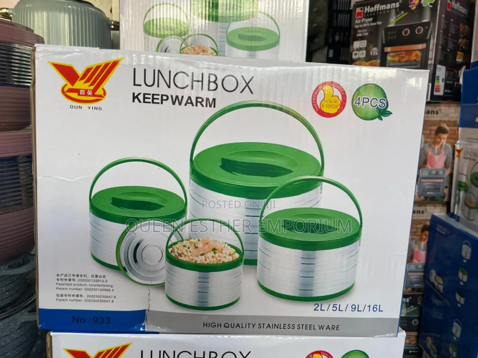 4 Set Big Barrel Lunch Box