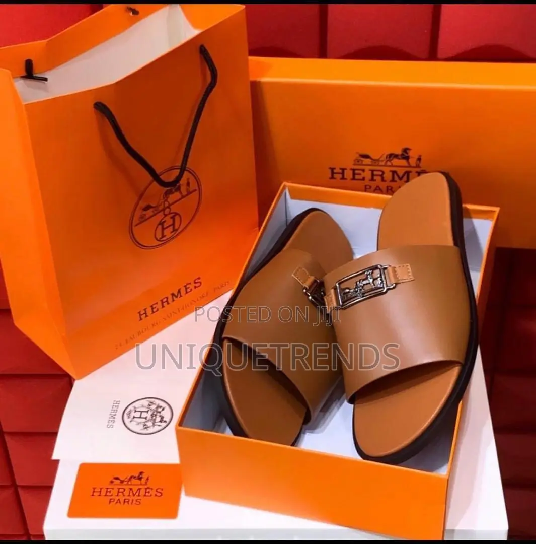 Original Hermes Leather Slippers (Izmir)