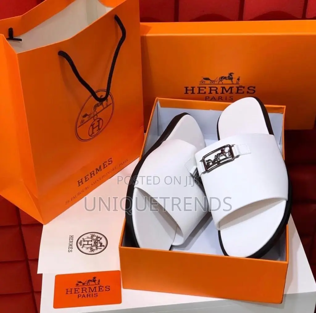 Original Hermes Leather Slippers (Izmir)