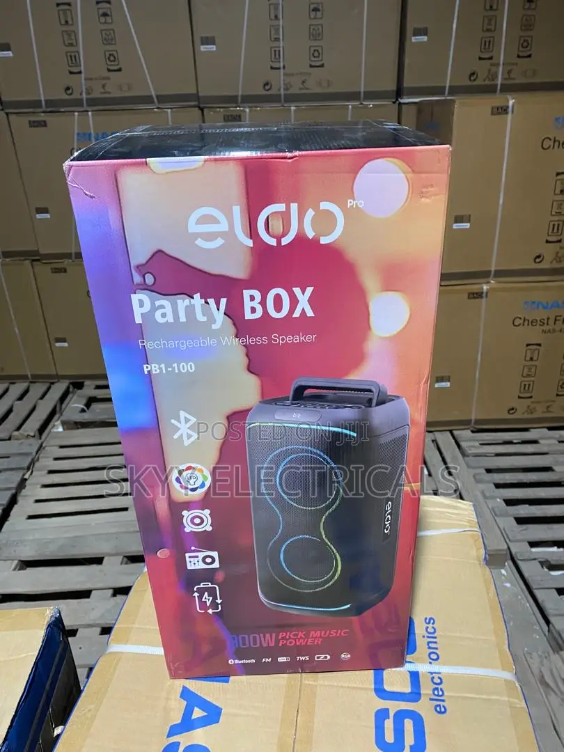 Eldo Pb1-100 300w Wireless Rechargeable Partybox Speaker