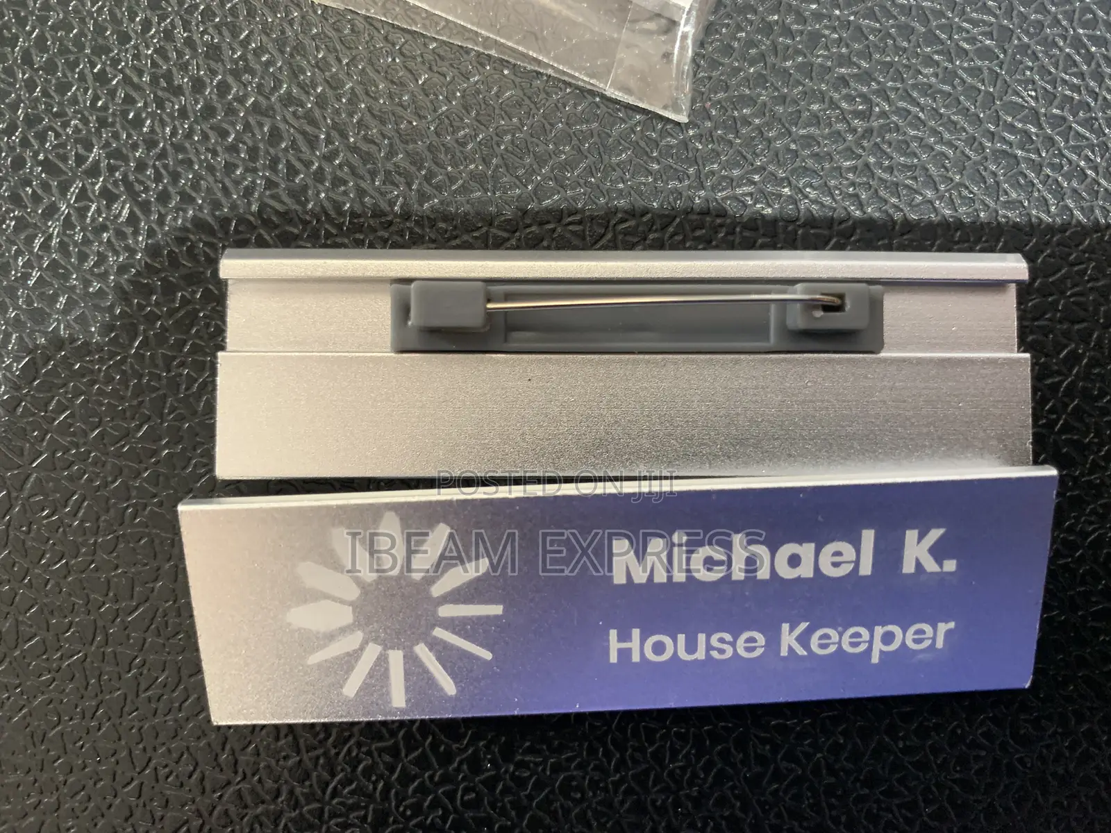 Engraving on Silver Name Tags