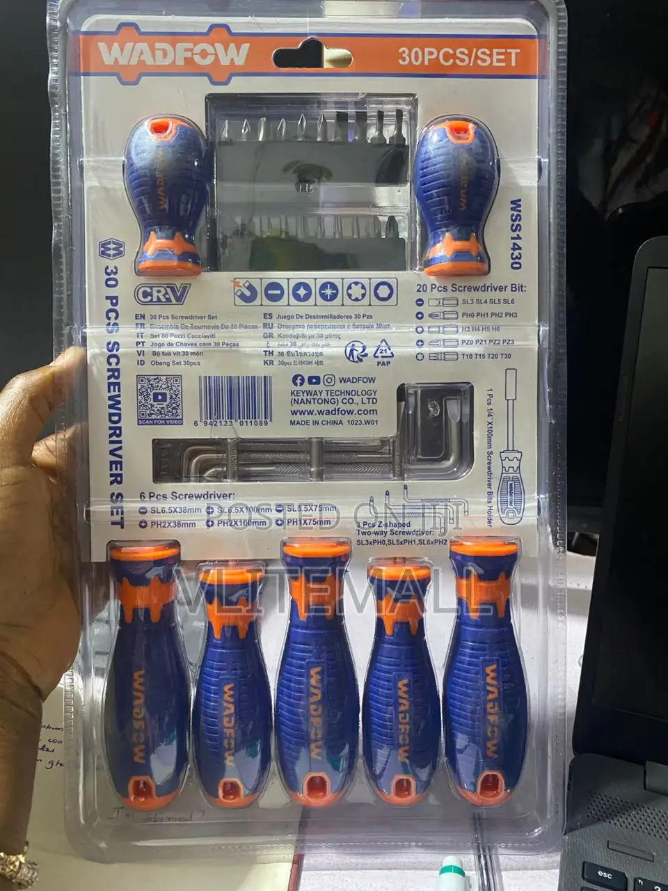 Wadfow 30-piece Screwdriver Set