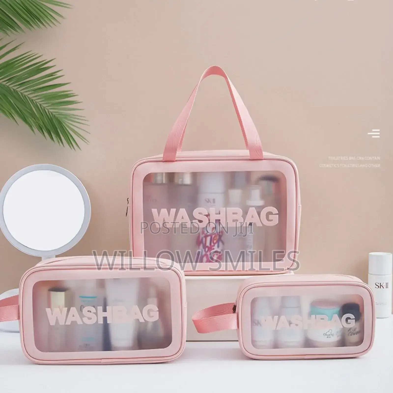 Travel Wash Bag Medium Size (1pc)