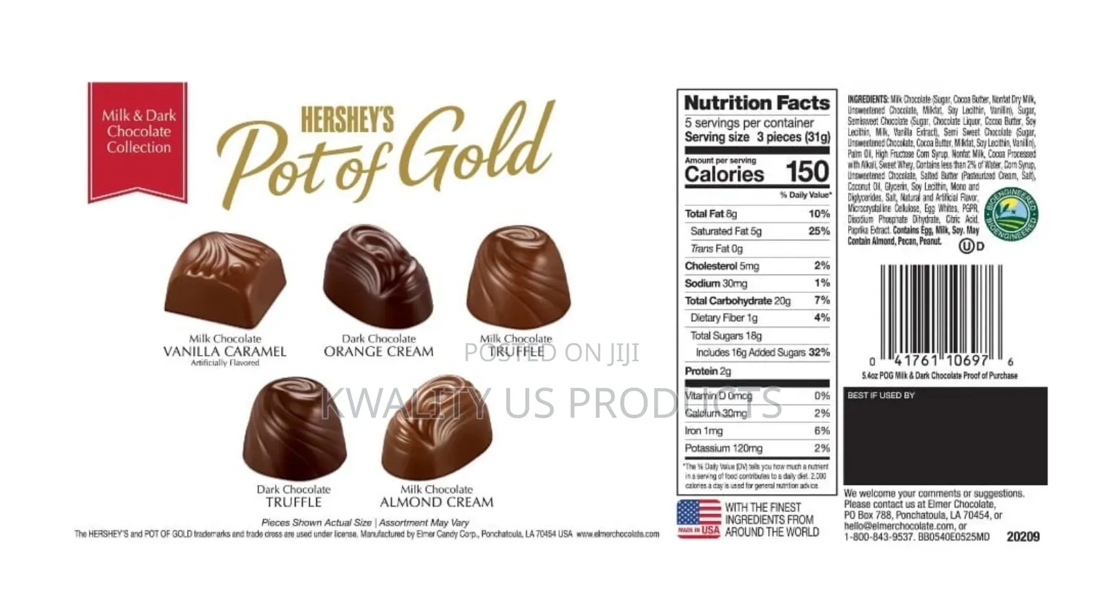 Hershey's Pot of Gold Milk and Dark Chocolate - 153 Grams