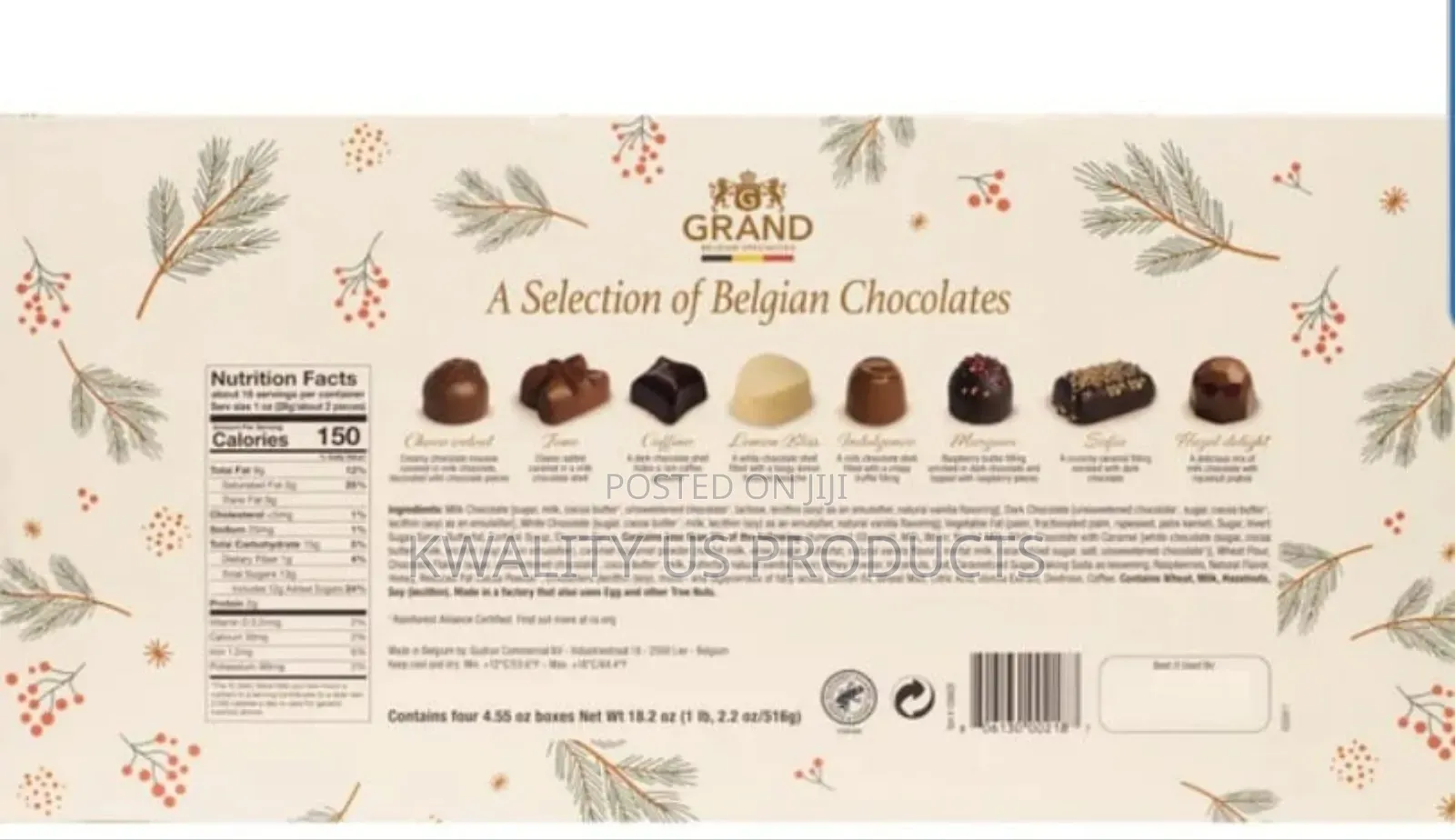 Gudrun Belgian Chocolate Variety Gift Pack - 516 Grams