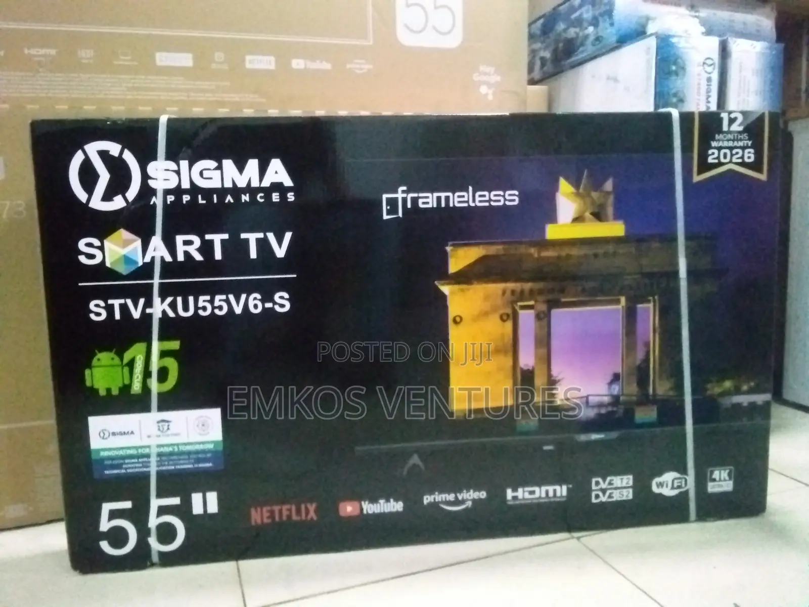 Sigma 55-inch Ultra Hd Smart Led Tvsig-ku55v6-s
