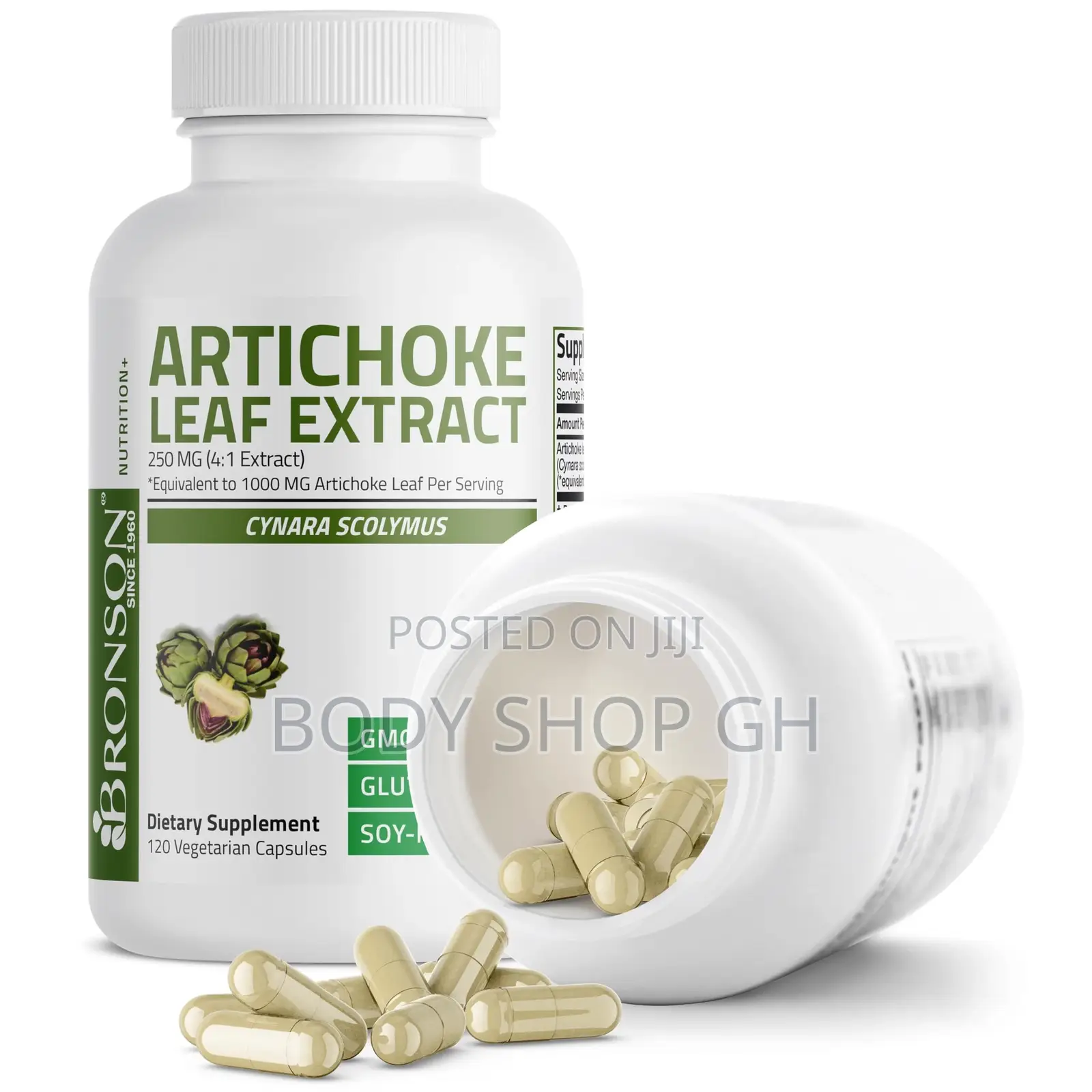 Bronson Artichoke Leaf Extra Strength -Supports Healthy Liver Function
