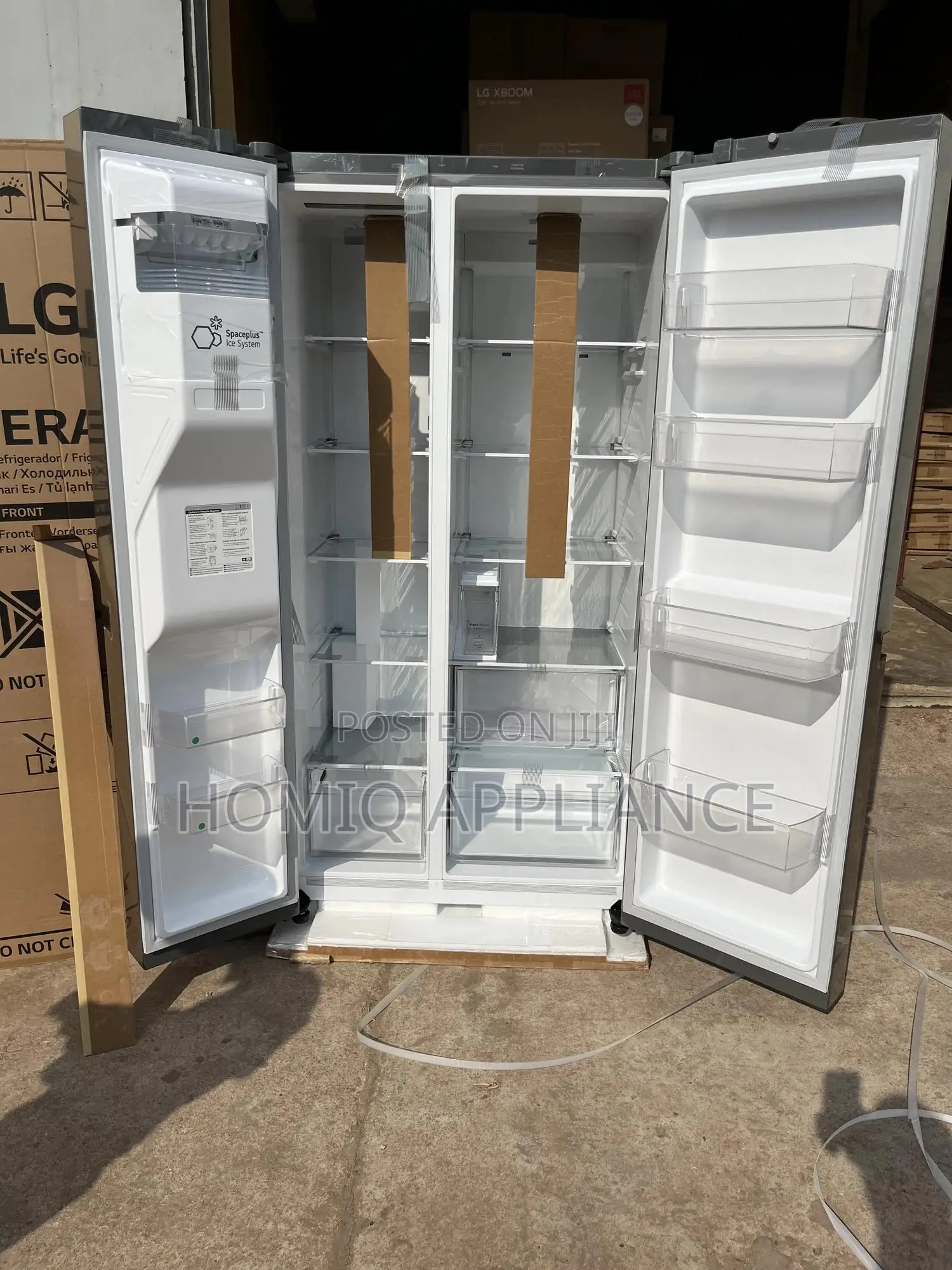 Lg 641litrs Gc-L257klkw Side by Side Fridge, Smart Inverter Compressor