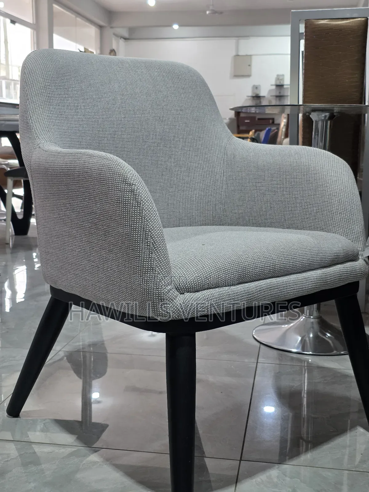 Modern Fabric Dining Accent Chair