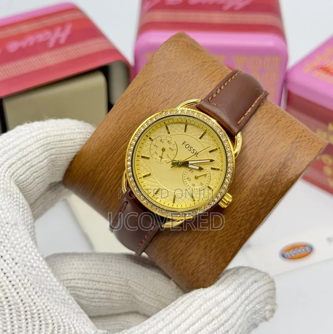 Fossil Ladies Leather/Stainless Steel Watches