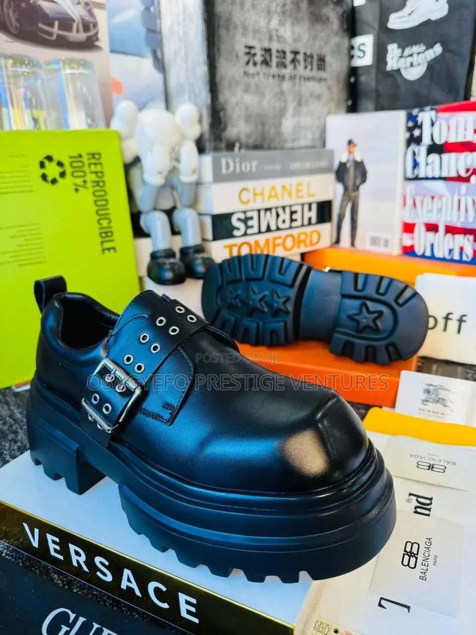 High Quality Monk Strap Shoe Black