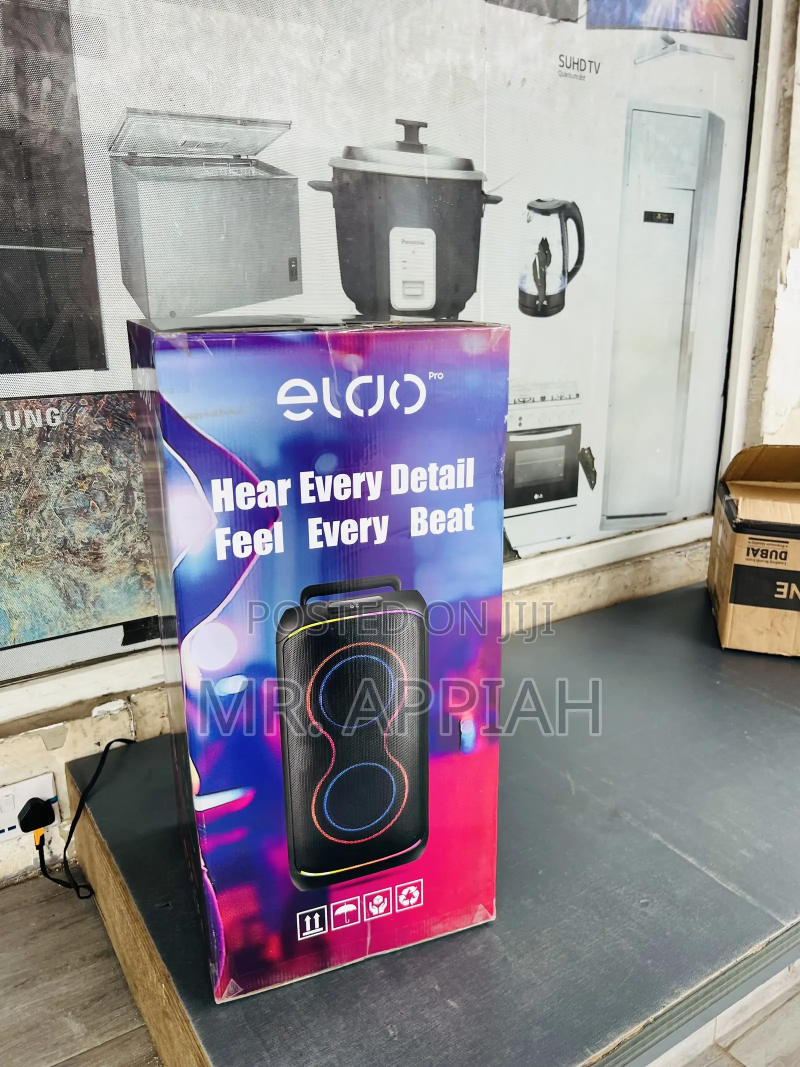 Buy Affordable Eldo Pb1-100 Double 6,5" Rechargeable Speaker(Black)