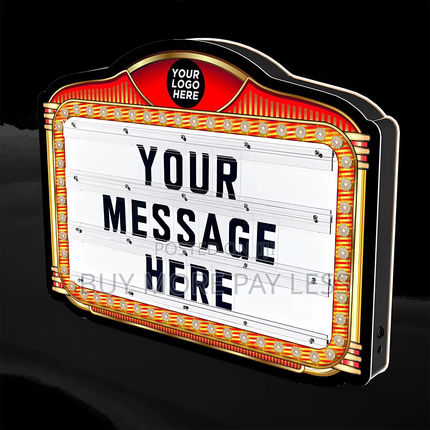 Led Custom Message Board Bottle Presentation Led Light