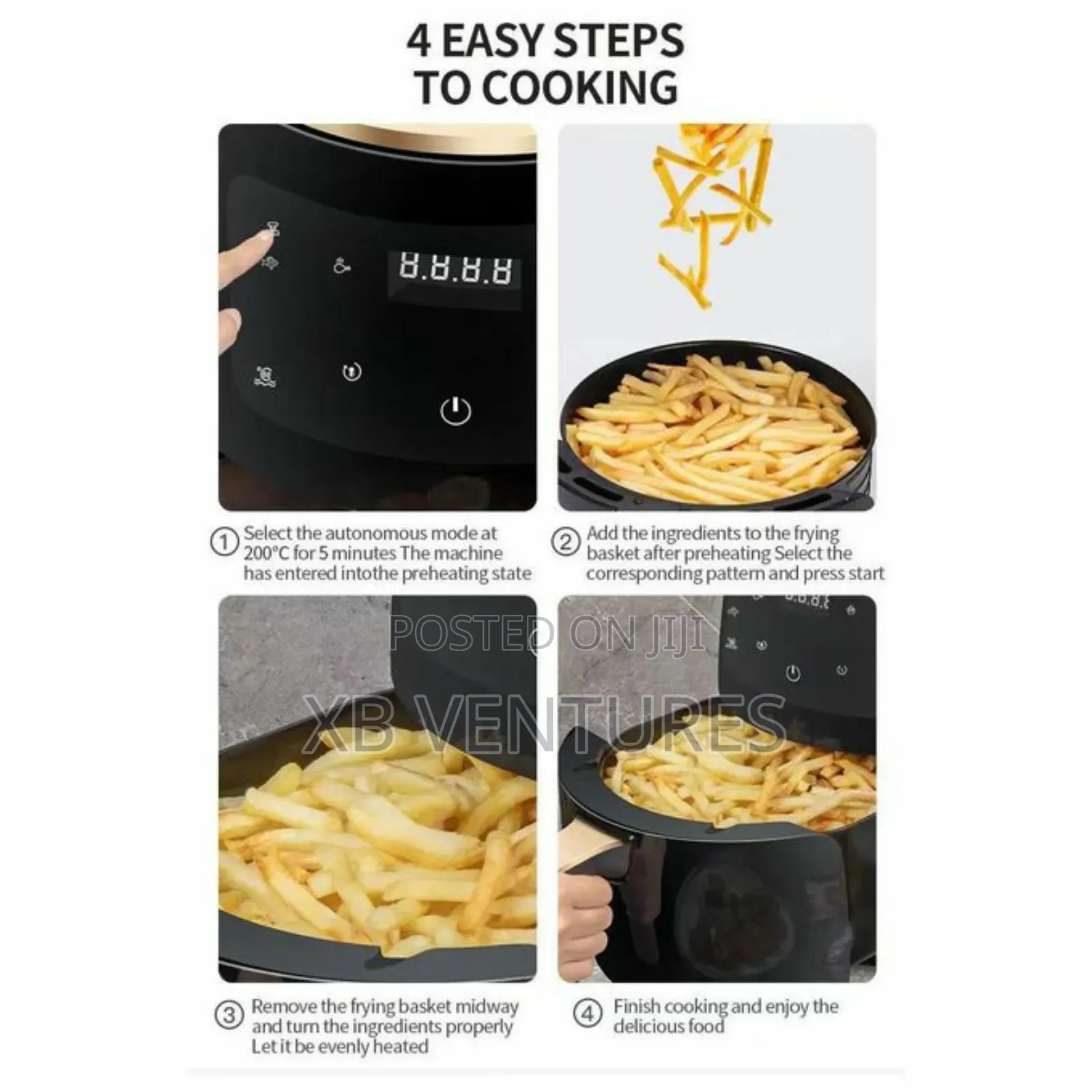 Silver Crest 8l Extra Large Air Fryer Wit Smart Digital Control 2400w