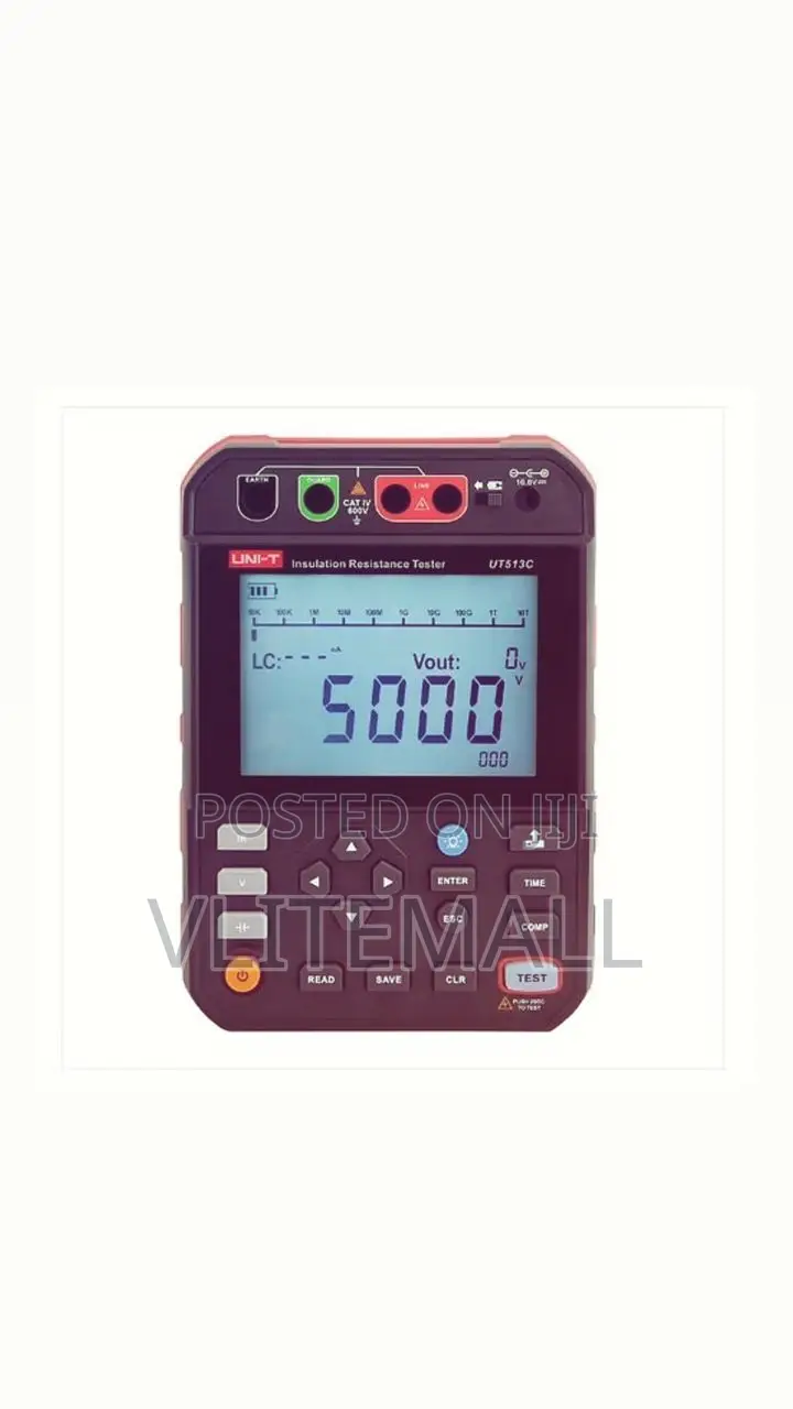 Uni-T Ut513c 5kv Advanced Insulation Resistance Tester Megohmmeter