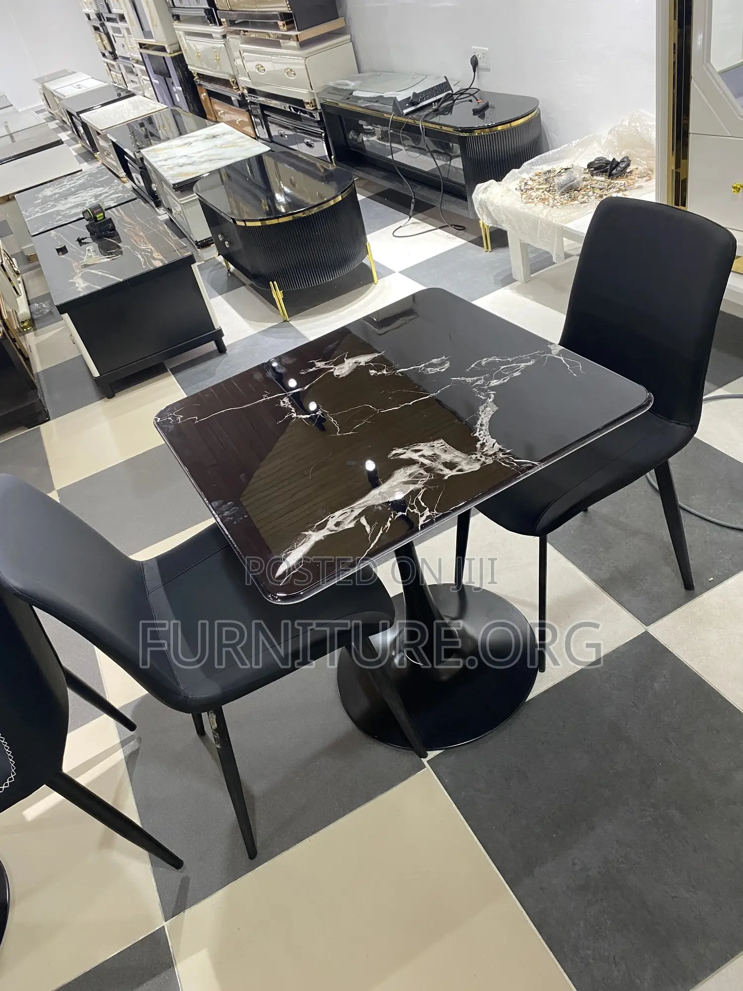 2n1 Marble Dinning Set