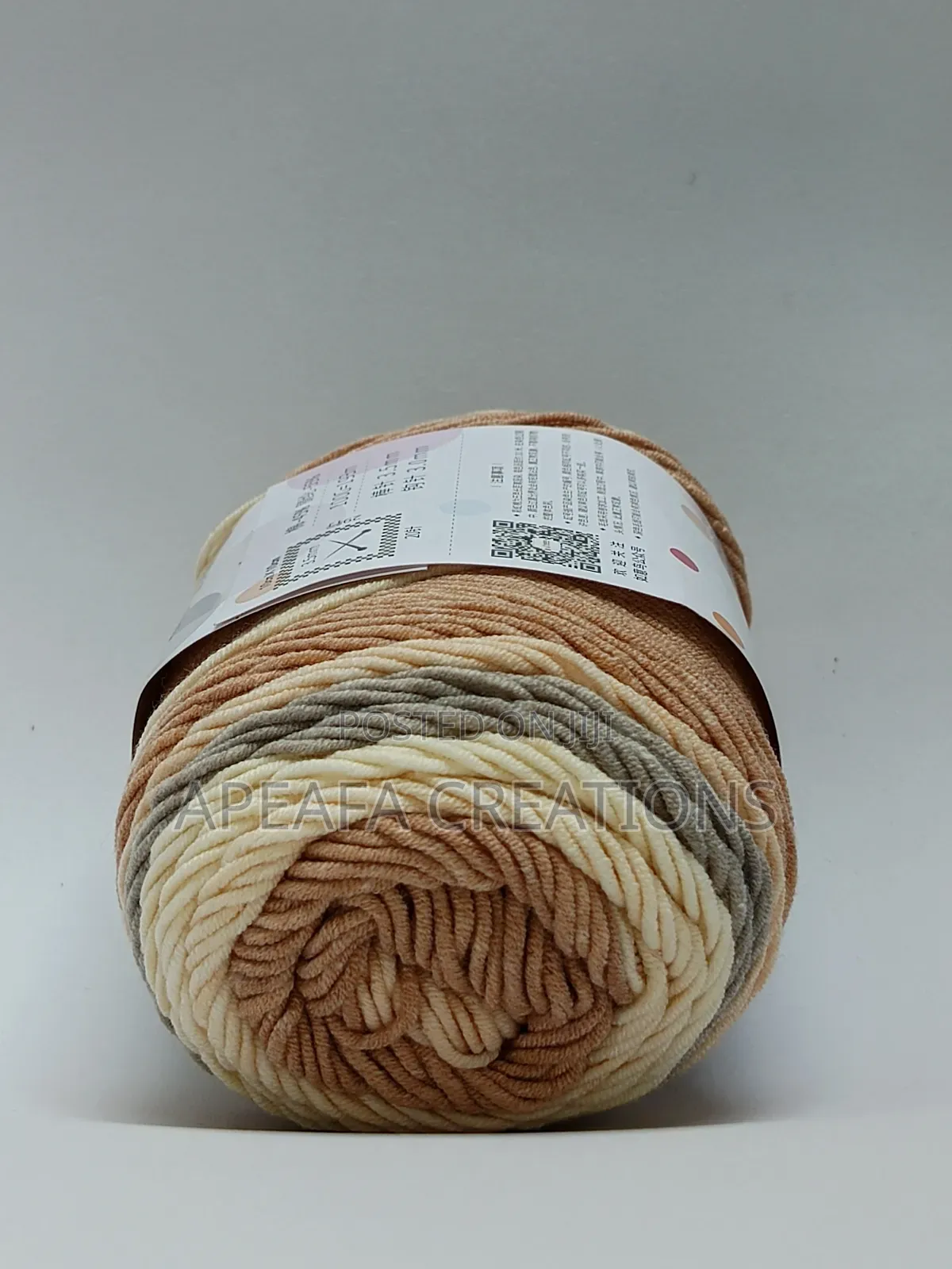 Rainbow Cotton Cake Yarn