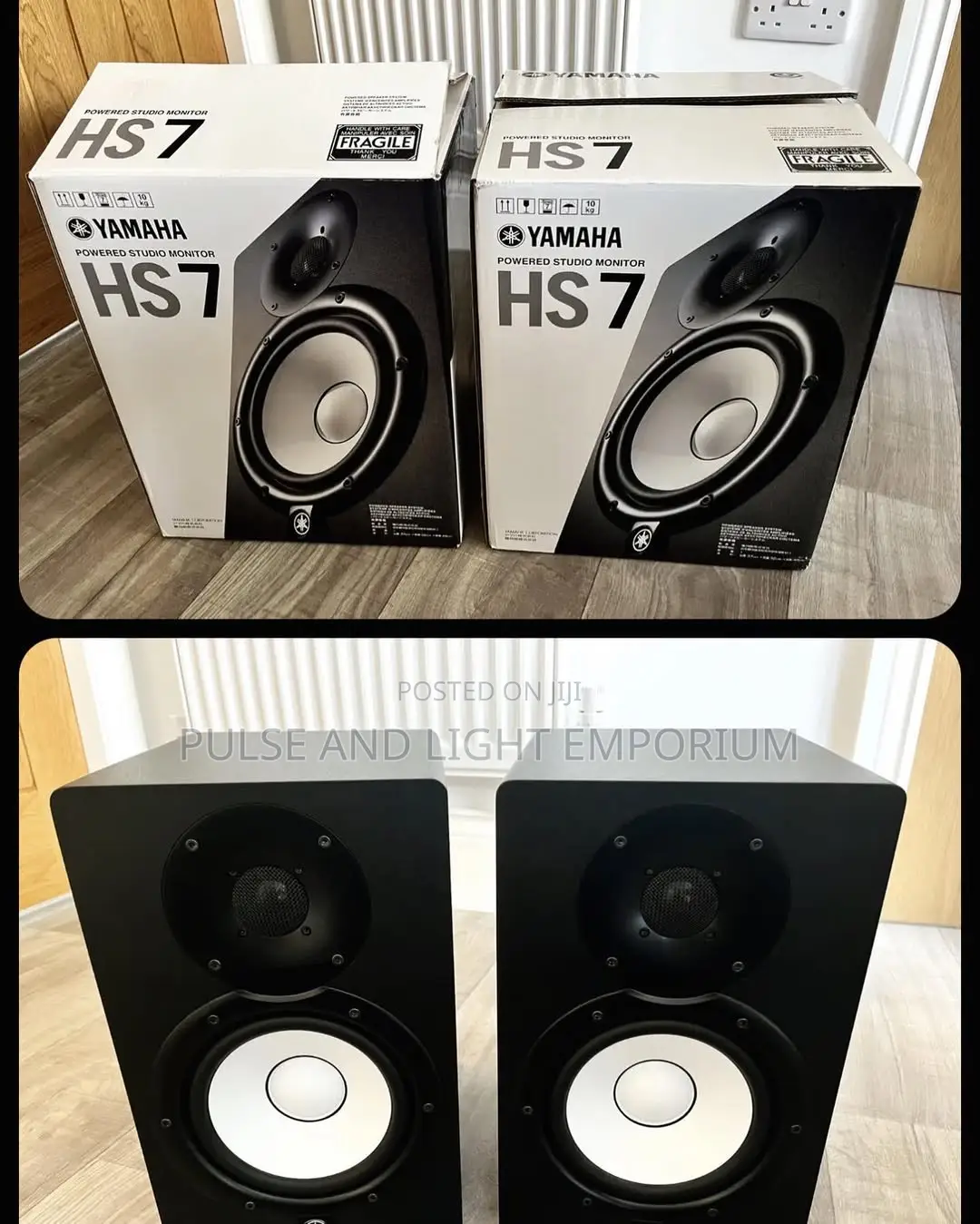 Yamaha Hs7 Inch Powered Studio Monitor Pair - Black