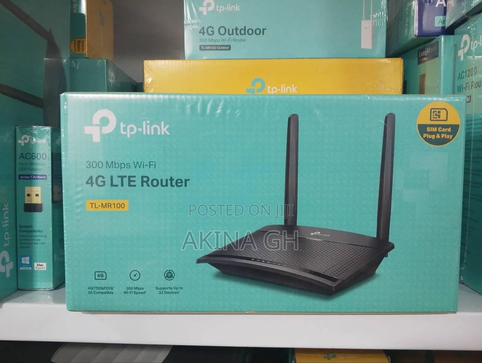 Tp-Link 4g Lte Wifi Router 300mb0s Tl-Mr100