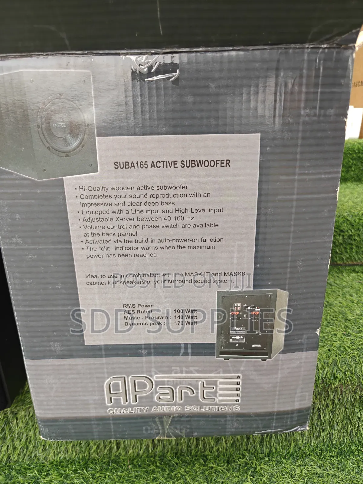 Suba165 8 Inch Active Subwoofer Apart Belgium Brand