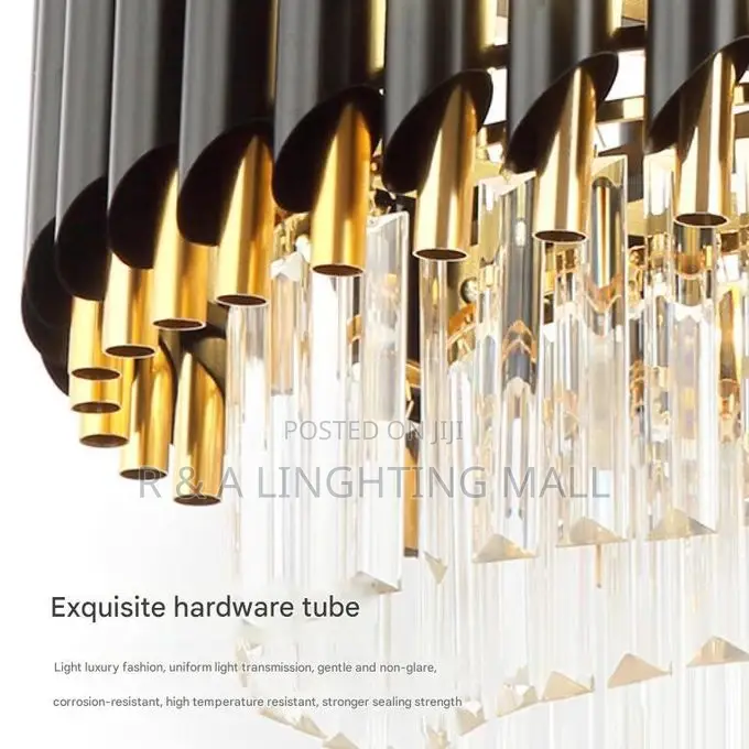 Bluetooth Luxury Crystal Retractable Ceiling Fan Light