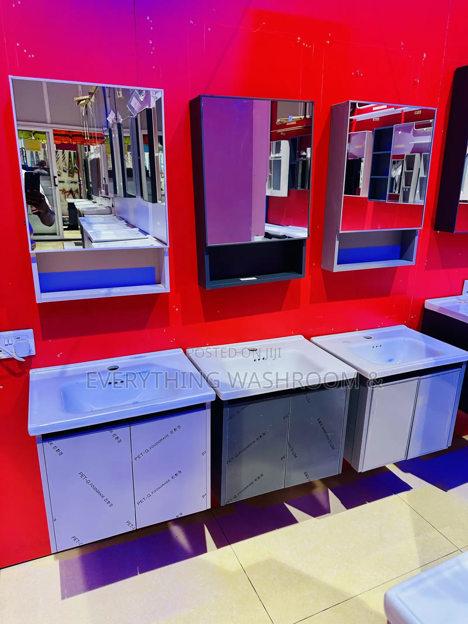Cabinet Basin 50cm With Mirror_vanity Wash Hand Cabinet Basin and Tap