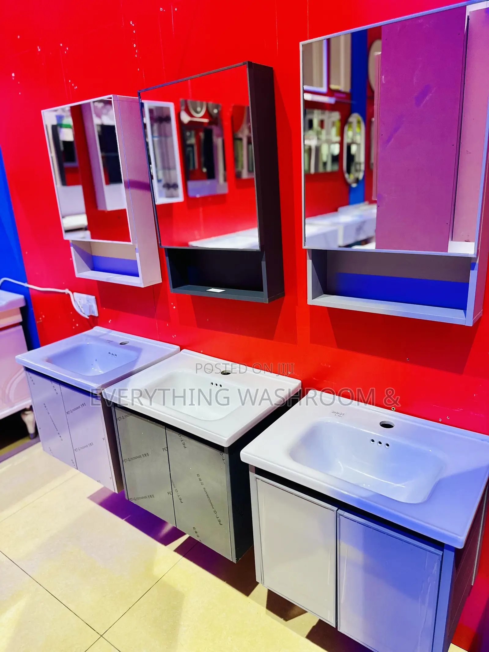 Cabinet Basin 50cm With Mirror_vanity Wash Hand Cabinet Basin and Tap