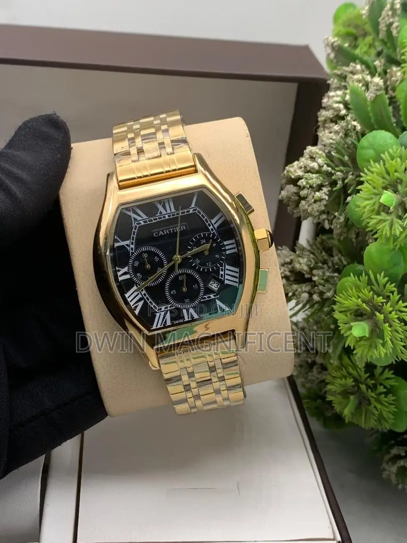 Cartier Tortue Monopusher Chronograph Watch