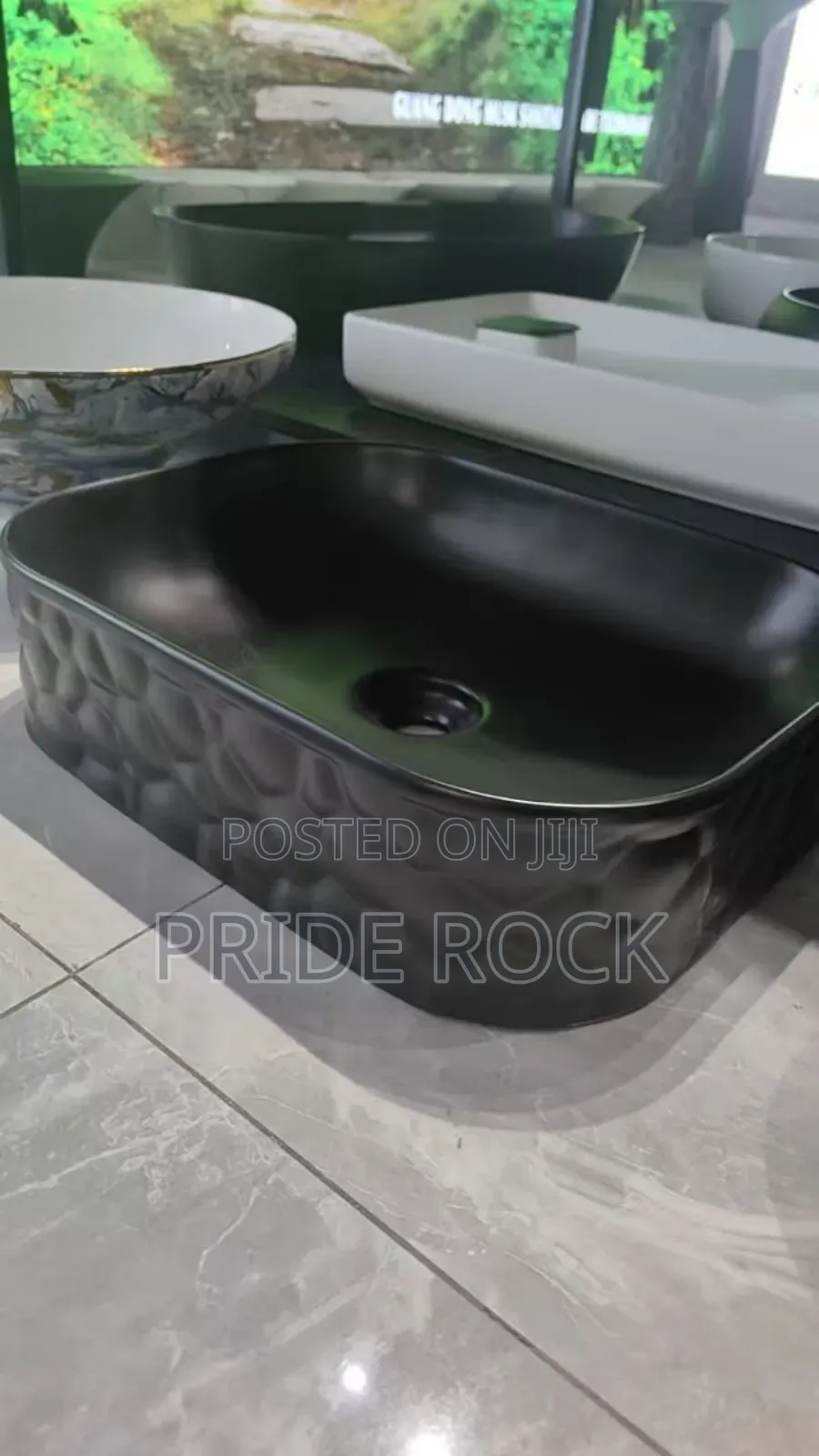 Black Counter Top Basin L, Pedicure Bowl