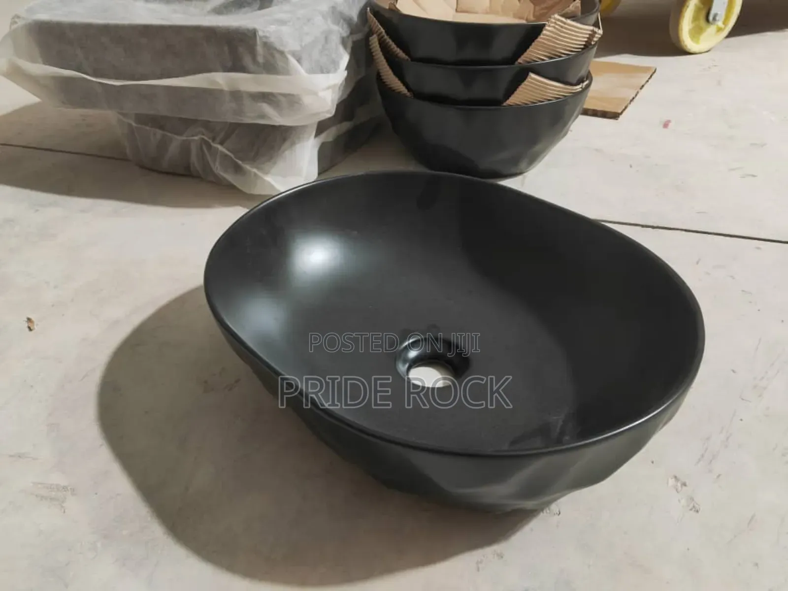 Black Counter Top Basin L, Pedicure Bowl