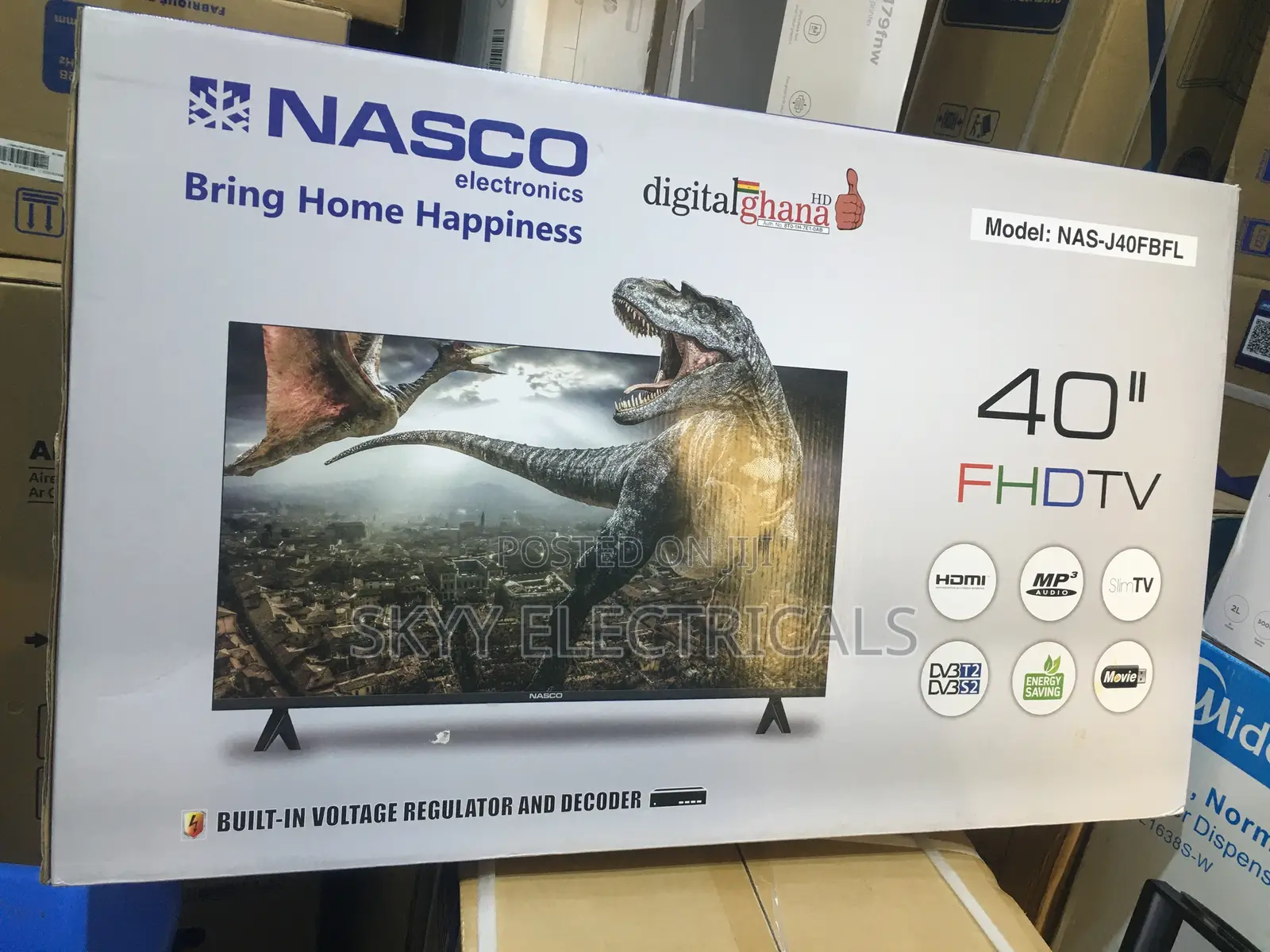 Nasco 40’ Nas- J40fbfl 40 “ Led Digital Satellite Tv